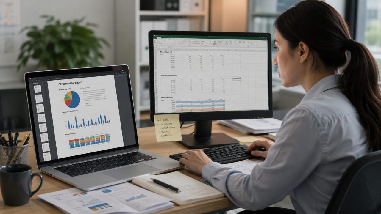 Image to table converter extracting chart data from a report screenshot
