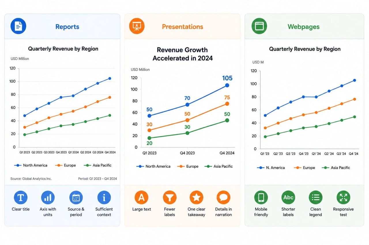 Adaptação do gráfico para relatórios apresentações e páginas web