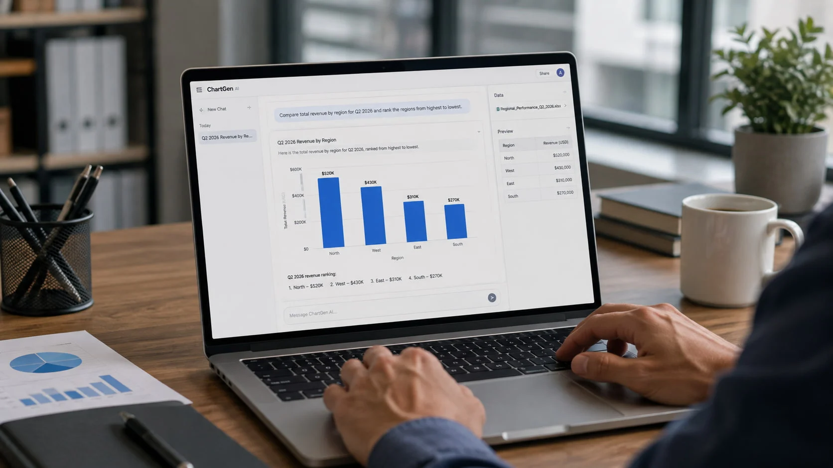 Dashboard AI guidata da una domanda aziendale chiara
