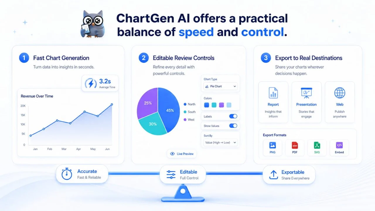 检查并配置 AI 生成的图表