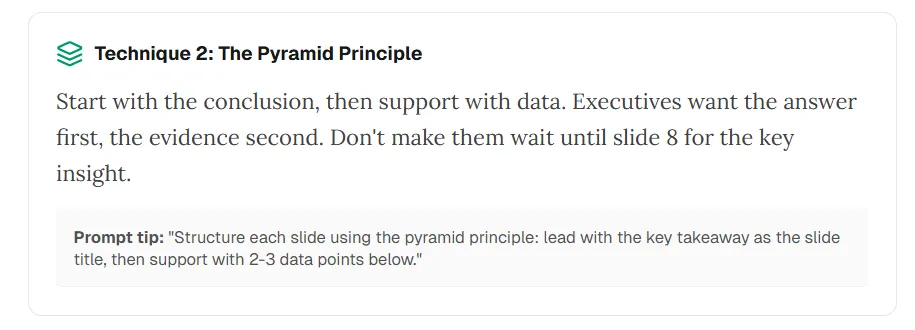 Technique 2 — principe pyramidal