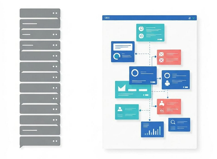 Linear chat versus infinite canvas reveals a major clarity gap